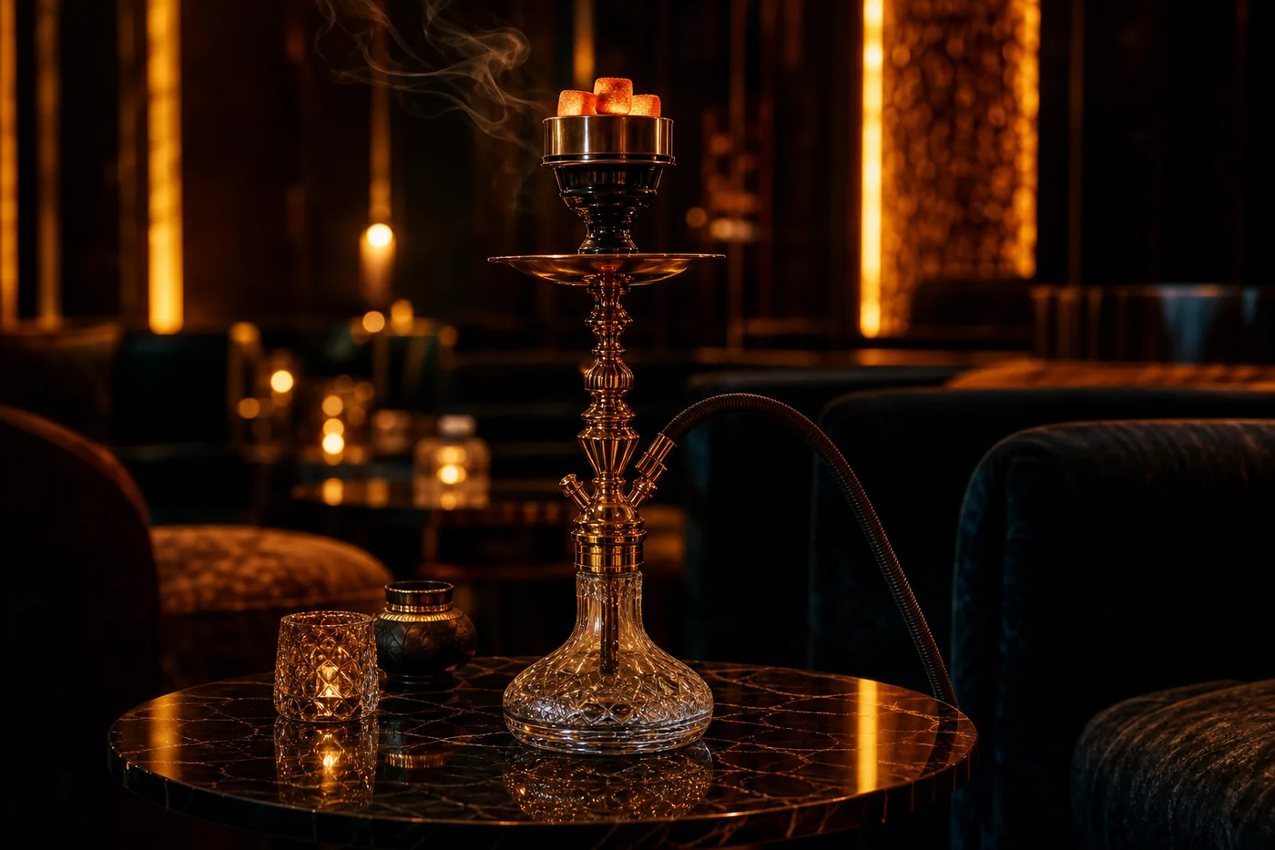 Cedar Lounge shisha prepared for a hosted session